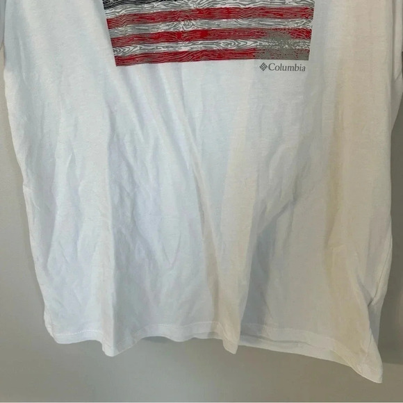 Columbia American Flag Patriotic T-Shirt Sz XL GUC - Picture 5 of 8